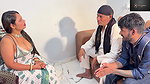 The Husband His Wife with an Old Man and Himself Had Sex with Her