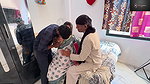 The Husband His Wife with an Old Man and Himself Had Sex with Her