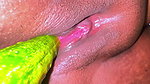 A Big Cucumber Stretches My Juicy Tight Pussy & Make Me Supper Horny, Its Like Real Fucking Feeling
