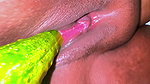 A Big Cucumber Stretches My Juicy Tight Pussy & Make Me Supper Horny, Its Like Real Fucking Feeling