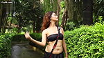 Koyelia Showing Armpits and Navel in Black Saree