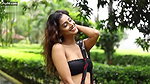 Koyelia Showing Armpits and Navel in Black Saree