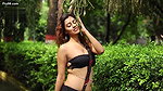 Koyelia Showing Armpits and Navel in Black Saree