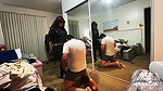 Tanya beats the guy hard in the balls