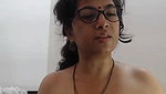 Sexyniharika 3 private show enjoying dommy on pussy