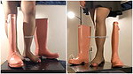 Amateur Rough Bootjob in Pink Hunter Boots 2