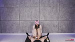BallbustExtremeFootjob with White Ballet Flats in Bridal Style Era