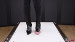 BallbustExtremeSounding Torture in Cockbox with Ruined Orgasm after Footjob Era