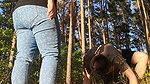 BallbustingExtremeAmateur Ballbusting in the Forest