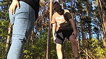 BallbustingExtremeAmateur Ballbusting in the Forest