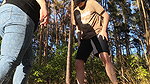 BallbustingExtremeAmateur Ballbusting in the Forest