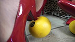 Two dominant mistresses humiliate a slave
