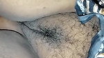 Showing hairy pussy for her lover.