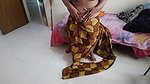 Tamil Horny Granny with saree fucks a guy – Hindi Audio (Cowgirl Huge Boobs) Indian Sex