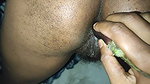 Indian girl solo pussy and ass fingering hard… Brinjal in pussy and ass