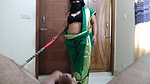 Indian Stepaunty Work in Room, Im Masturbat Beside, When She Looked & I Fucked Her