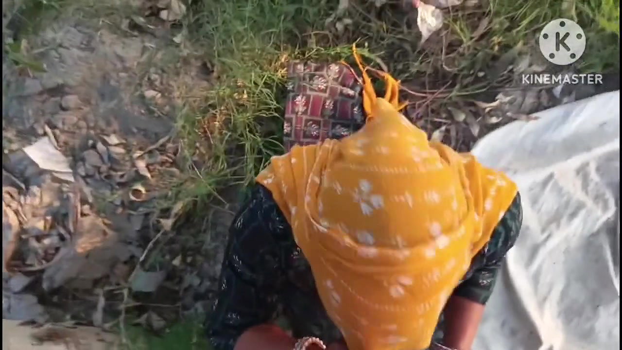 Jungle me mangal. Khet se chara katne aati bhabhi ko doggy style me chod diya