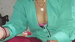 The girlfriend of the neighborhood came to the boyfriend’s house at night and took out the water from the penis with her hand and talked about getting rid of her pussy ass