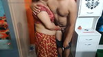 Very Beautiful Indian Bhabhi in Red Saree