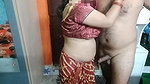 Very Beautiful Indian Bhabhi in Red Saree