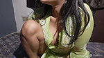 Hot Desi in Green Salwar Fingering her pussy 2