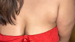 Sillysilk hot boobs showing and feel horny in red outfit 2