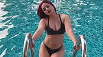 ANKITA SINGH BOLD BABE SEXY WET IN BIKINI IN POOL TEASE 2