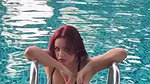 ANKITA SINGH BOLD BABE SEXY WET IN BIKINI IN POOL TEASE 2