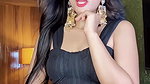 bengali gir; sexy belly dance in black blouse 2