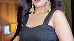 bengali gir; sexy belly dance in black blouse 2