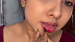 bengali lady sexy deep navel in maroon blouse 2