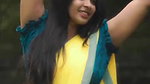 malayali model sexy navel in yellow saree 2