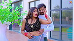 Sanjana Singh hot sareeless song – Deep navel caressed 2