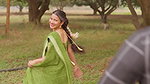 Inaya Sulthana hot scene – Saree removed, Midriff show, Sharp boobs in blouse, Affair 2