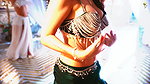 Amy Aela hot belly dance – Deep cleavage, Navel show, Thigh show 2