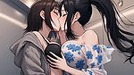 AI Generated Cartoon content, Uncensored video of 18 Year old Anime Girl, Kissing Orgasm of Mature Women