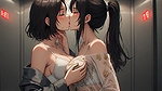 AI Generated Cartoon content, Uncensored video of 18 Year old Anime Girl, Kissing Orgasm of Mature Women