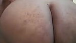 Big Booty Brown Girl Gets Creamy While BBC
