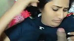Swathi naidu giving handjob and blow job on bed