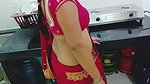 Desi sister-in-law fucked while cleaning in the kitchen while talking sexy things