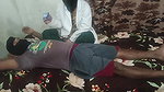 Female doctor check the patient at his room