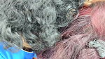 Hot couple romantic kiss
