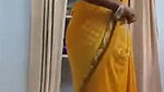 Swathi naidu saree and getting ready for romantic short film shooting
