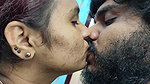 Hot lip lock with tongue kiss