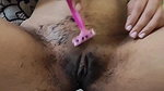 Indian hairy pussy shaved