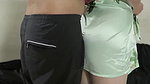 Indian Muslim Hijab Satin Lingerie Big Ass Creampie Doggy