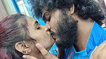 Lip lock and tongue kiss