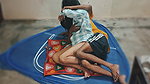 My big sister was angry, we shared single bed ,full desi video