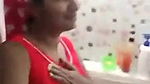 Swathi naidu wearing dress after bath part-1