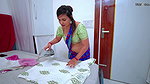 My maid flirt in doggystyle..big ass maid gets hard fucked by owner when maid was mopping the floor with Hindi Audio
